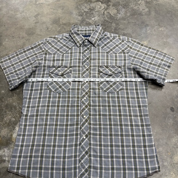 Wrangler Vintage Brushpopper Pearl Snap Western Shirt - Picture 6 of 9